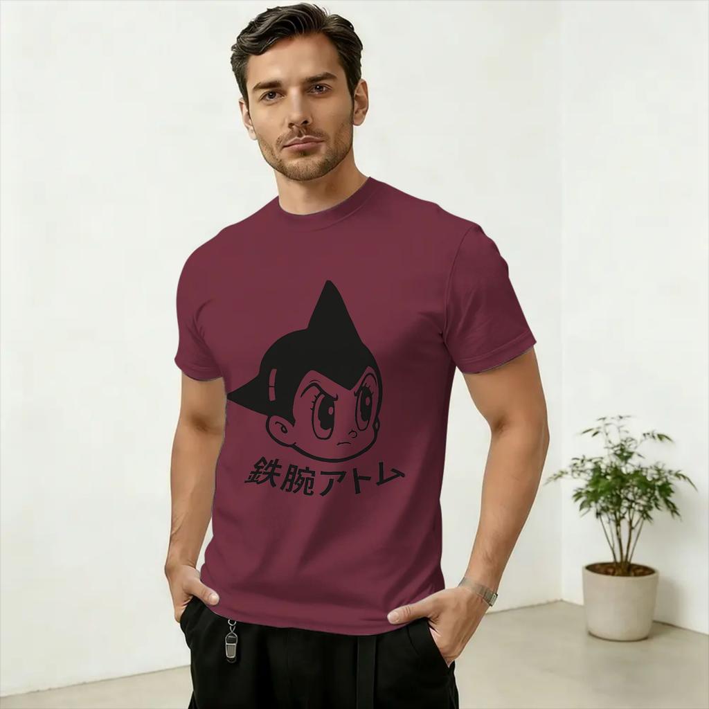 Unisex Astro Boy Anime T Shirts Cotton Tops Creative Short Sleeve Round Collar Tee Shirt Adult TShirts