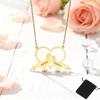 Customized Love Dove Couple Name Necklace Stainless Steel Personalized Romantic Love Bird Necklace Couple Jewelry Gift