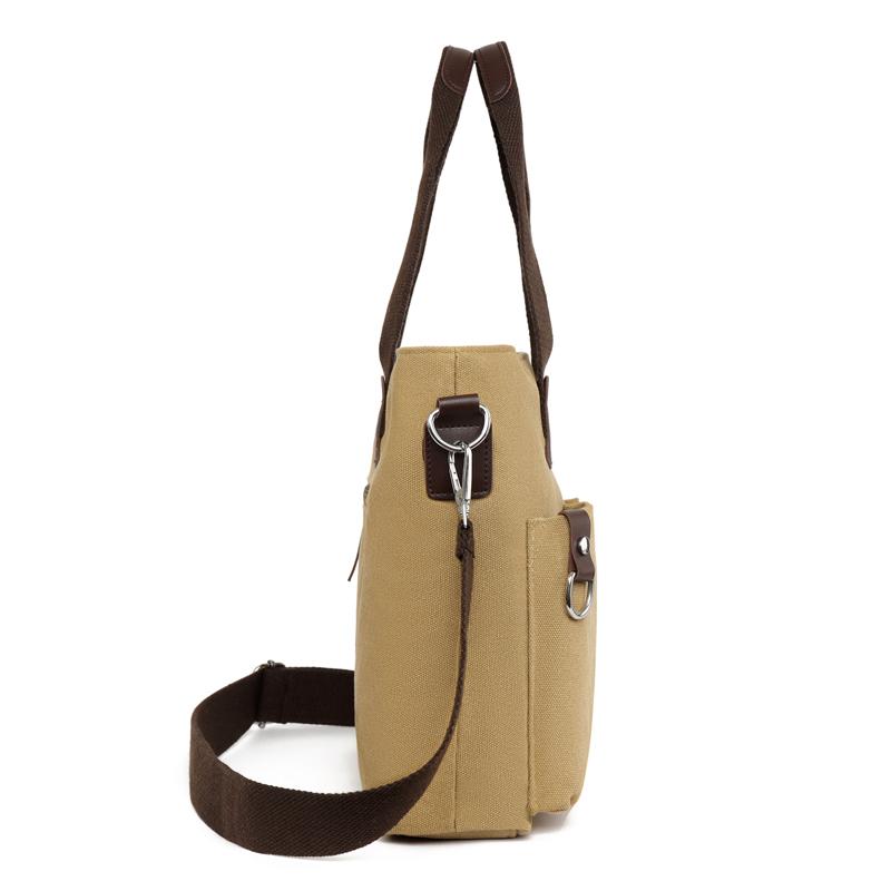Pánské plátěné tašky přes rameno Casual Tote Cestování Pánská crossbody taška Luxusní tašky Messenger Móda Vysoce kvalitní kabelka