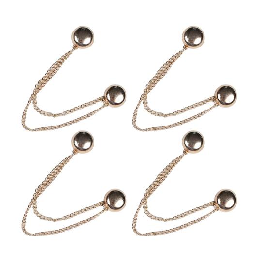 4/8/12 Stück Magnetische Kleidungsbefestigungsclips Hosenbein-Knopf Verstellbare Hosenbein-Clips Nadel Schnelle Hemdverschlüsse