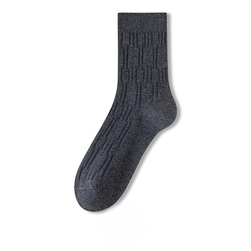 Herren Herbst und Winter Stereo Lingge Senior Business Freizeit Schweißabsorbierend Atmungsaktiv Röhrensocken