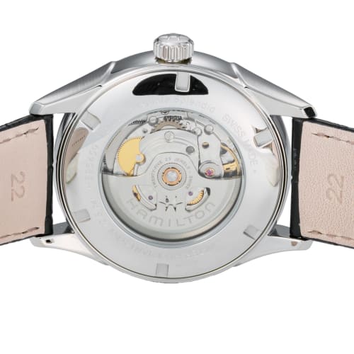 HAMILTON Men's JAZZMASTER Watch H89545721 Automatic, 50M Water Resistant, Sapphire Crystal, Beige Dial, Stainless Steel