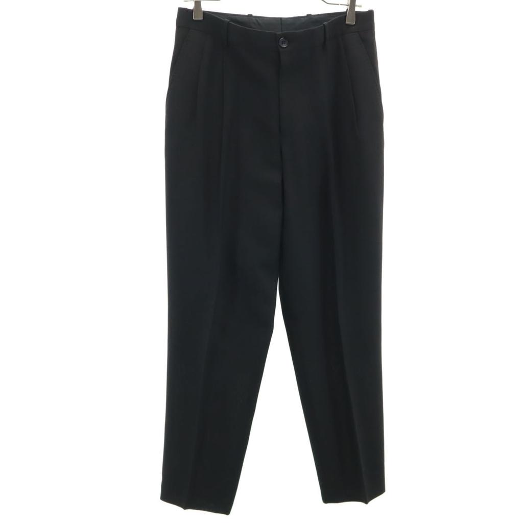 BALENCIAGA Italian rayon blend Slacks pants 44 black Men's Used