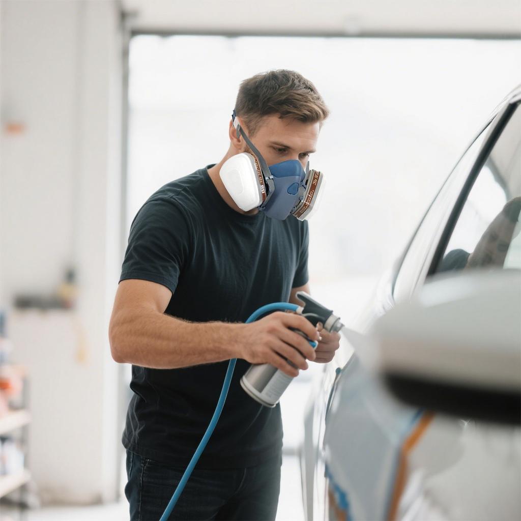Dusts Proof Activated Carbon Mask 7502 Spray Paint Polishing Decoration Spray Paint Antisplash Mask Chemical Pesticides Mask