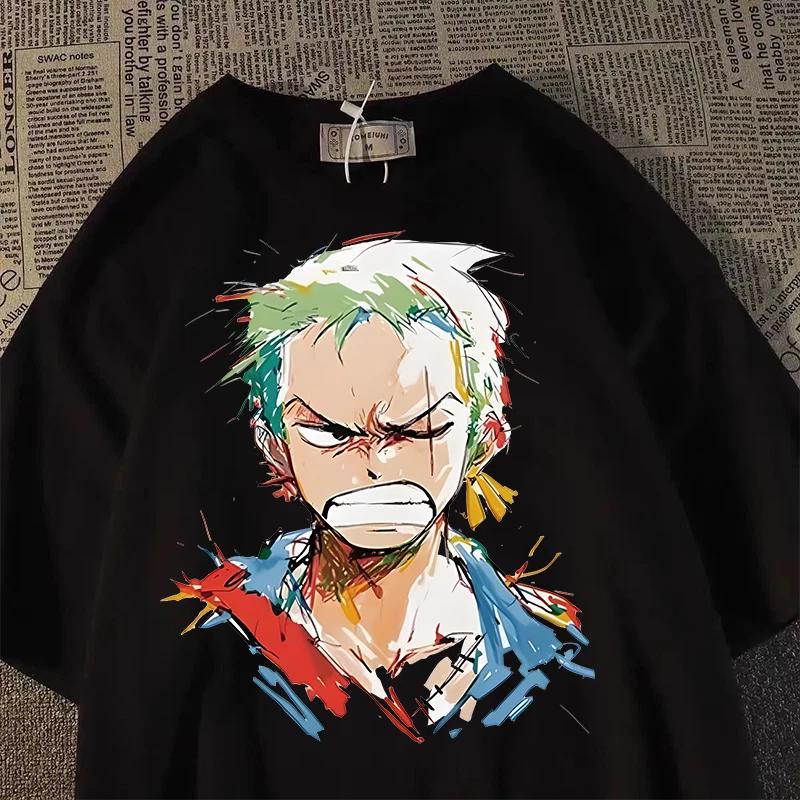 

One Piece Zoro Anime Manga T-Shirt Tee Undershirt Short Sleeve Polyester S