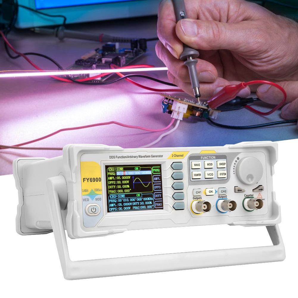 FY6900 Sine 0 40 MHZ 2.4in TFT Screen Digital Signal Generator Measurement