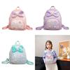 Toddler Girl Backpack Pu Material With Sparkling Design For School Use