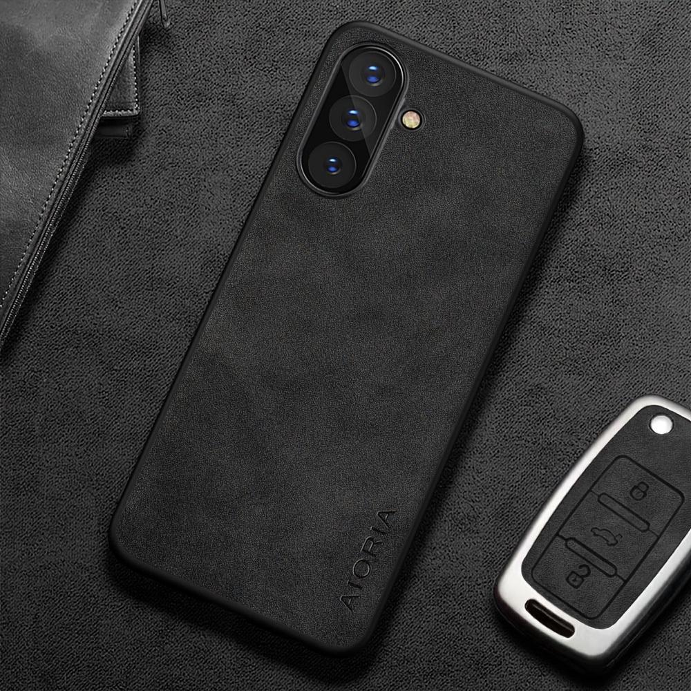 Phone Case - Case for Samsung for Galaxy A27 5G Easy Design Matte Faux Nubuck Faux Leather Protective Back Cover Funda for Samsung A27 Case