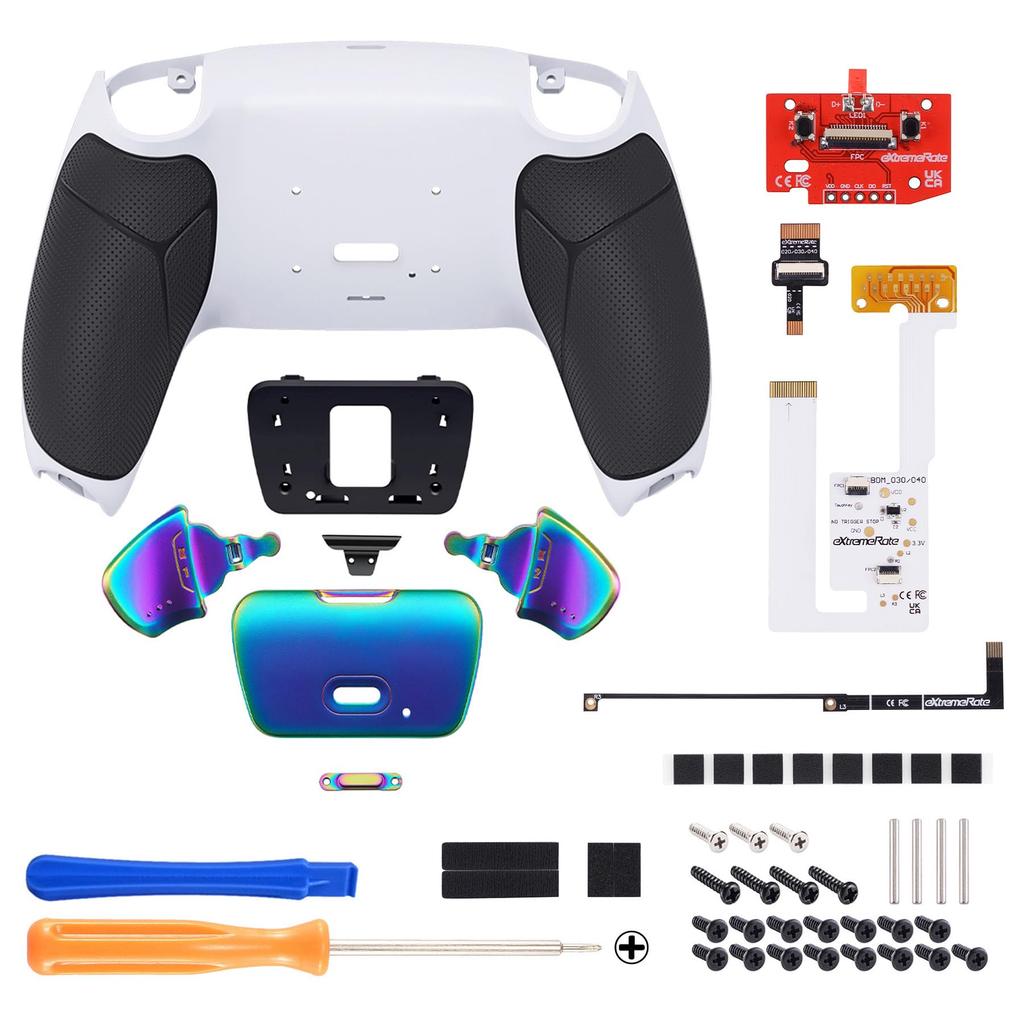 This is not a but rather the RISE V3 Remapping Kit a metal version with back paddle programmable grips compatible with eXtremeRate PS5 controllers and