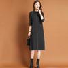 With Coat Women's Sweater Skirt Autumn and Winter New Thickened Loose Medium and Long Knee-length Knitted Dress