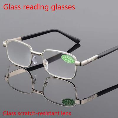 Metal Frame Reading Glasses Scratch-Resistant Presbyopia Glasses Magnifying High Definition Prescription Eyewear +1.0 To +4.0