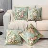 Rococo Floral Pillow Covers Vintage Wallpaper Pattern Cushion Covers Single Sided For Sofa Living Room Bedroom Home Decorations