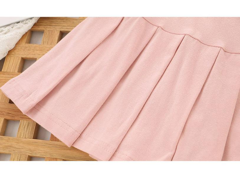 Girls' Summer Midi Pleated Skirt with Anti-Exposure Shorts