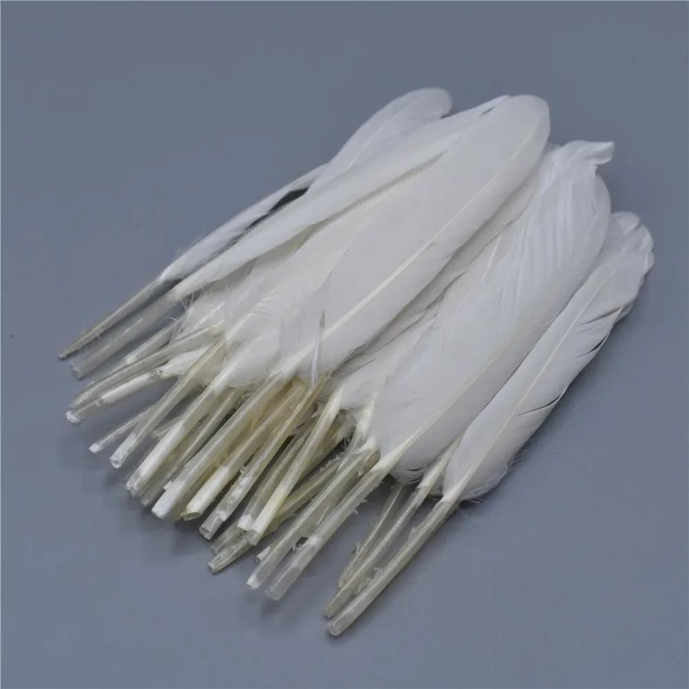 Duck Feathers for Crafts 10-15CM/4-6" Goose Feathers for Jewelry Making White Wedding Feathers Decoration Carnaval Assesoires