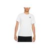 Jordan Jumpman Logo Bestickt Sport Rundhals Kurzarm T-Shirt Herren Oberteile Weiß DC7486-100
