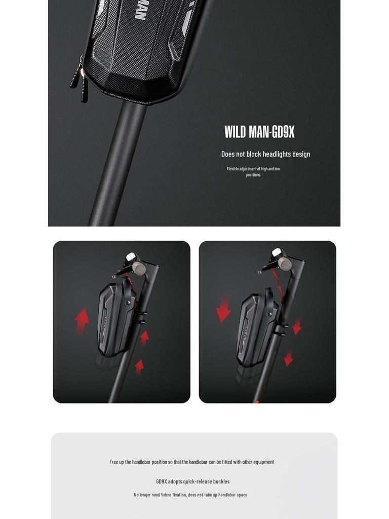 WILD MAN EVA Quick-Release Electric Scooter Handlebar Bag
