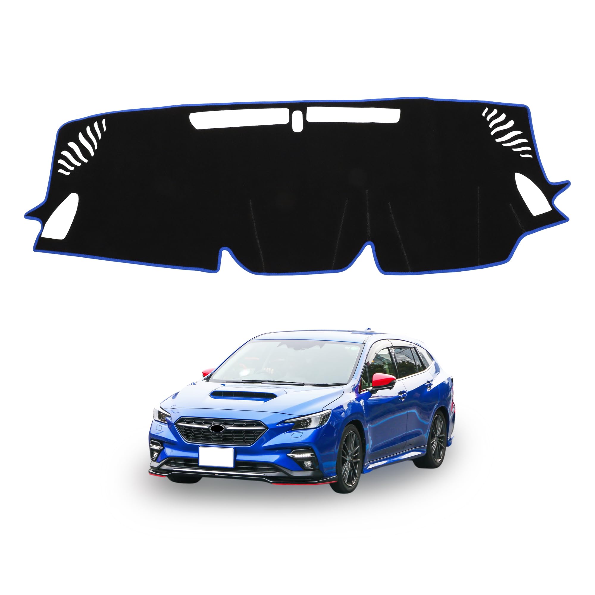 

Коврик на приборную панель TUCKBOLD для Subaru Levorg VN, Защита приборной панели автомобиля, Кастомизация интерьера, Солнцезащитный, Полиэстер, Черный с синим, Серия Набор, Чехол, Коврик, синий