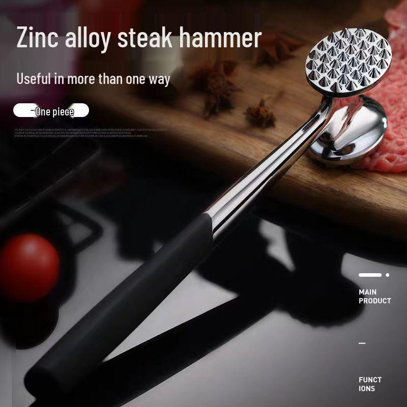 Stainless Steel Double-Sided Meat Tenderizer Hammer