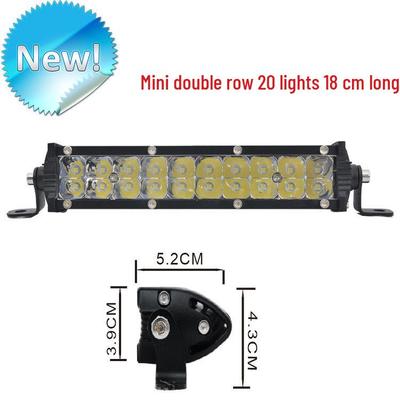 Super Bright LED Mini Dual-Row 12V/24V Off-Road Light for Truck & Vehicle Grilles