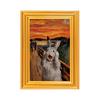 Animal Photo Frame Refrigerator Magnet 3D Wooden Vintage Frame Decorative Fridge Magnet Home Office Whiteboard Locker Decor