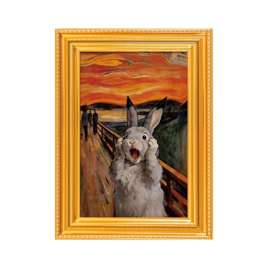 

Animal Photo Frame Refrigerator Magnet 3D Wooden Vintage Frame Decorative Fridge Magnet Home Office Whiteboard Locker Decor B