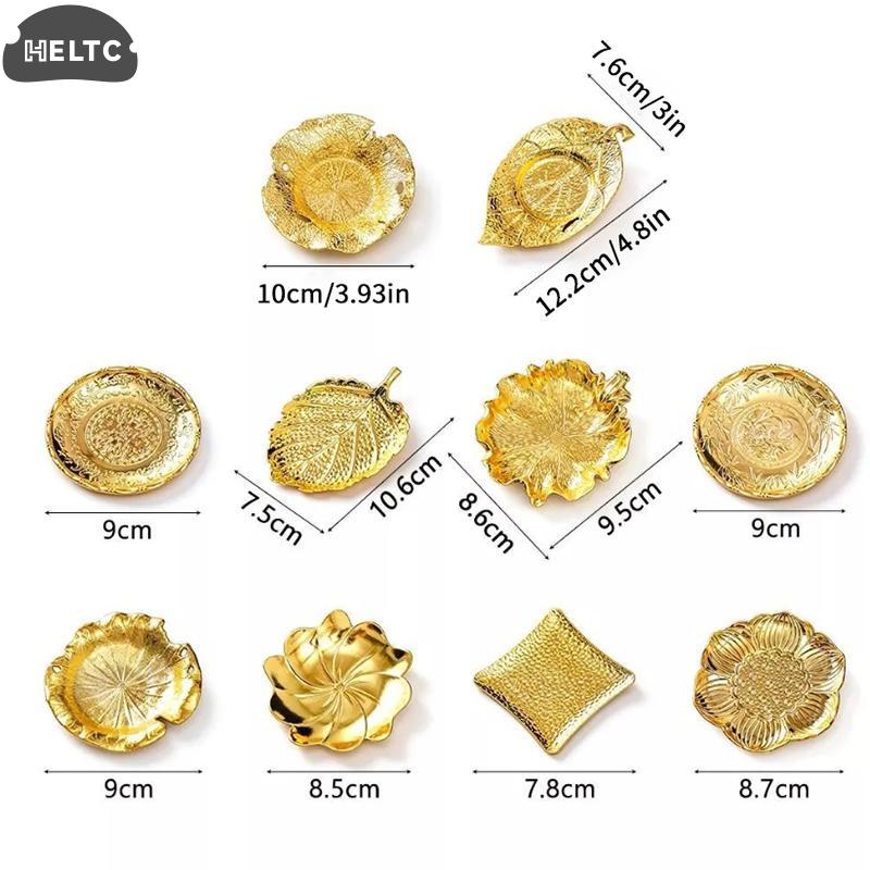 1PCS Alloy Coaster Tea Golden Retro Alloy Coaster Tea Ceremony Decoration Insulation Pad Suitable For Tea Rooms, Home Decoration