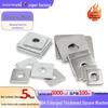Thickened 304 Stainless Steel Square Washer for Curtain Walls - Available In Sizes M3, M4, M5, M8, M10, M12, M16.