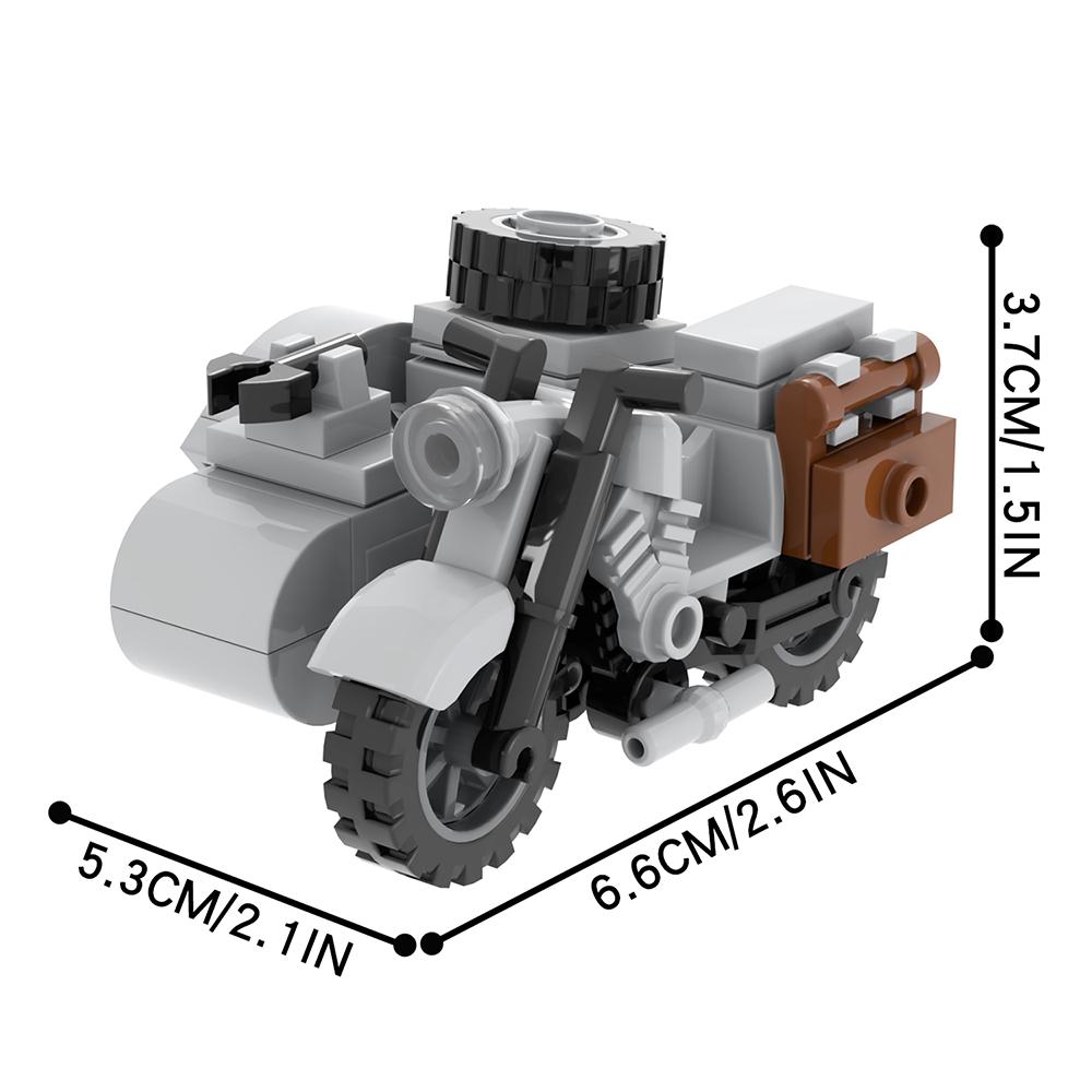 

MOOXI Военный мотоцикл Тип 97 с коляской MOC Кирпичики Войны Вторая мировая война Автомобиль Совместимые Фигурки Модель Строительные блоки Детские игрушки