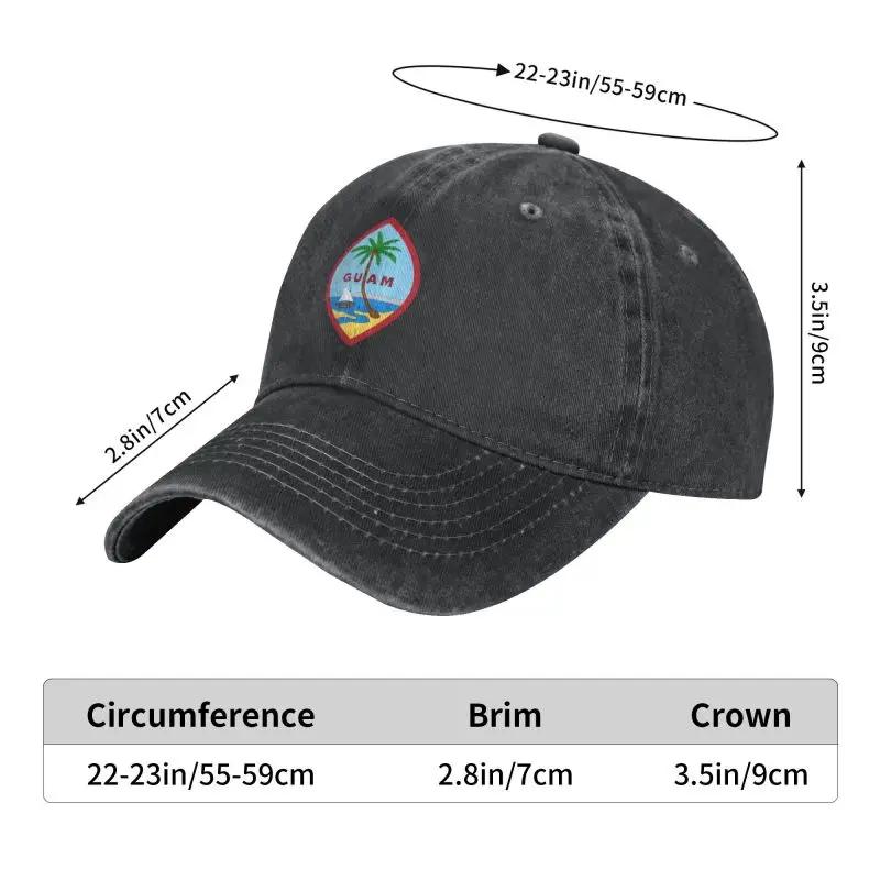 Classic Cotton Seal Of Guam Baseball Cap Women Men Custom Adjustable Adult Dad Hat Hip Hop