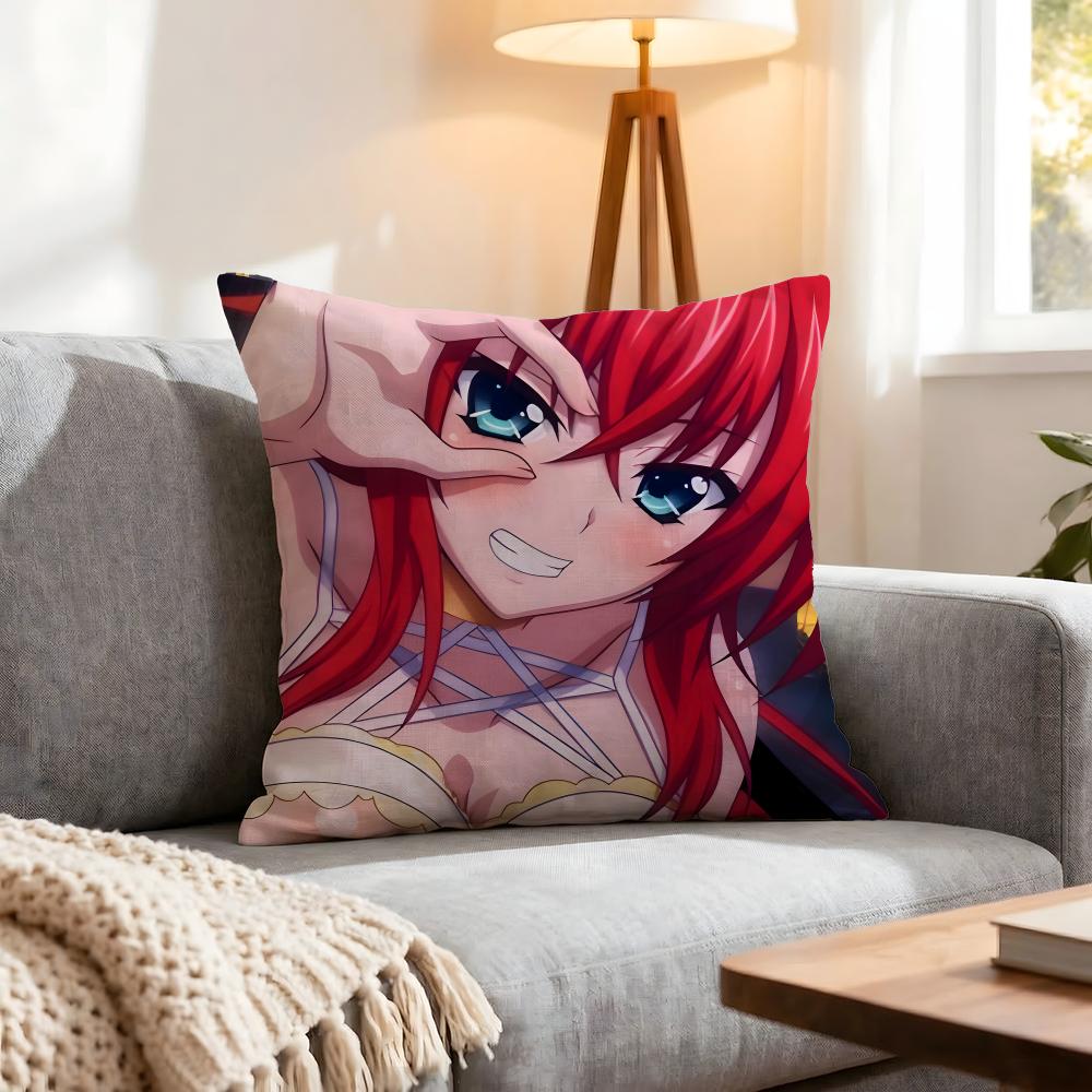 Anime New High School Dxd Cushion Cover 1Pcs Decorative Covers Soft Cushion Case For Sofa Couch Decor 40X40 45X45 Pillowcases