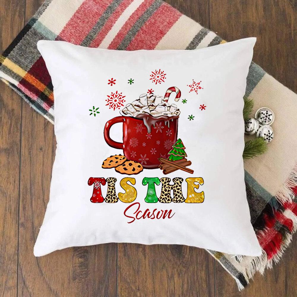 Наволочка для детской комнаты с рисунком Рождественское веселье чехол для подушки Детская комната новогодние украшения подарки для семьи 563₽