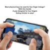Mobile Phone Holder Non-slip Ergonomic Stretch Function Convenient Four-finger Linkage Bracket ABS Cell Phone Game Joystick Stand for Live Streaming
