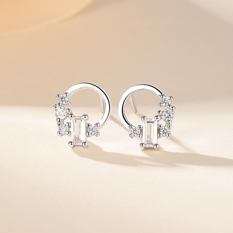 Exquisite S925 Silver Christmas Earrings: Cute Reindeer, Christmas Tree, and Santa Claus Designs