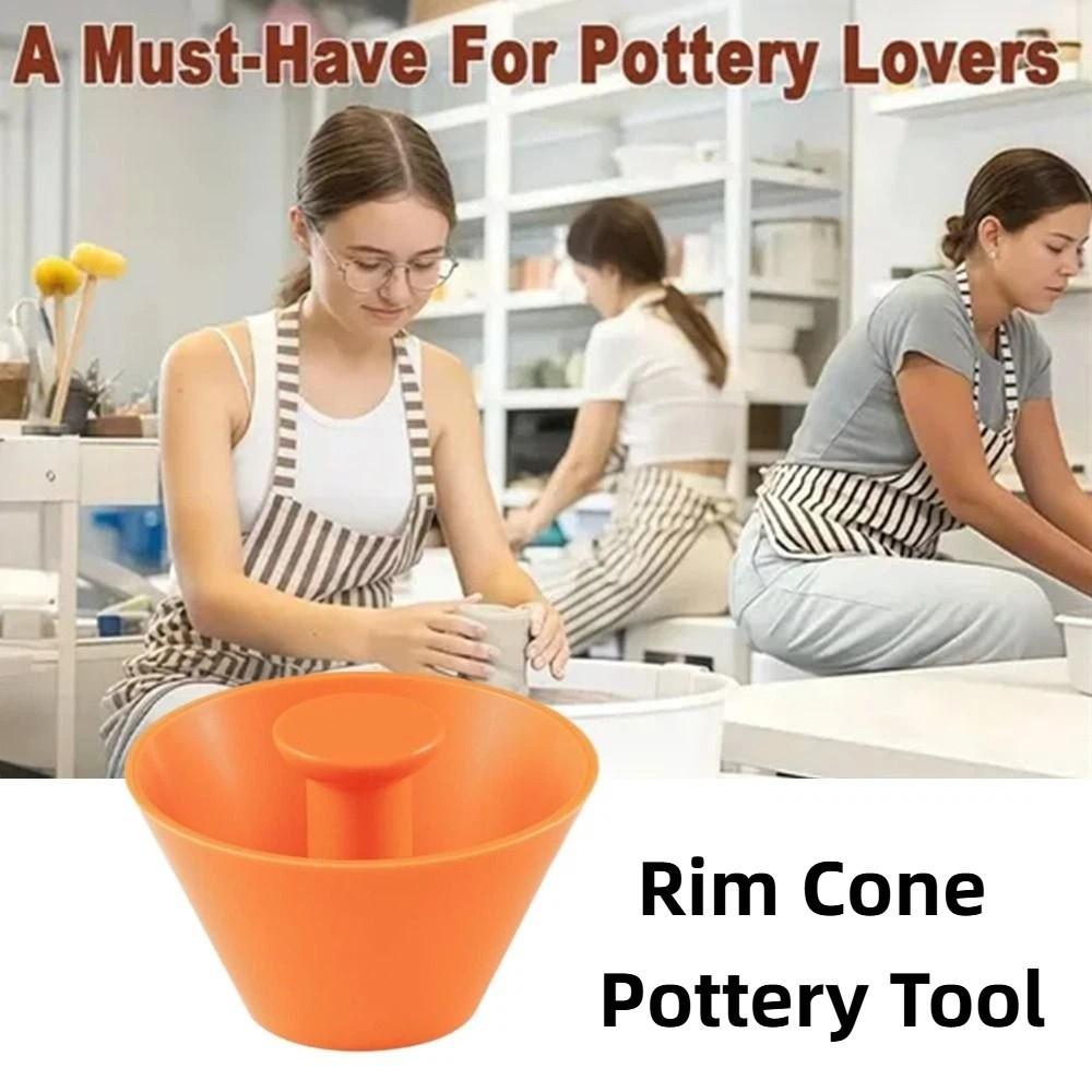 Printed Rim Cone Pottery Rim Cone Shaper Multiple Size Clay Beveling Tool Creative Pottery Making