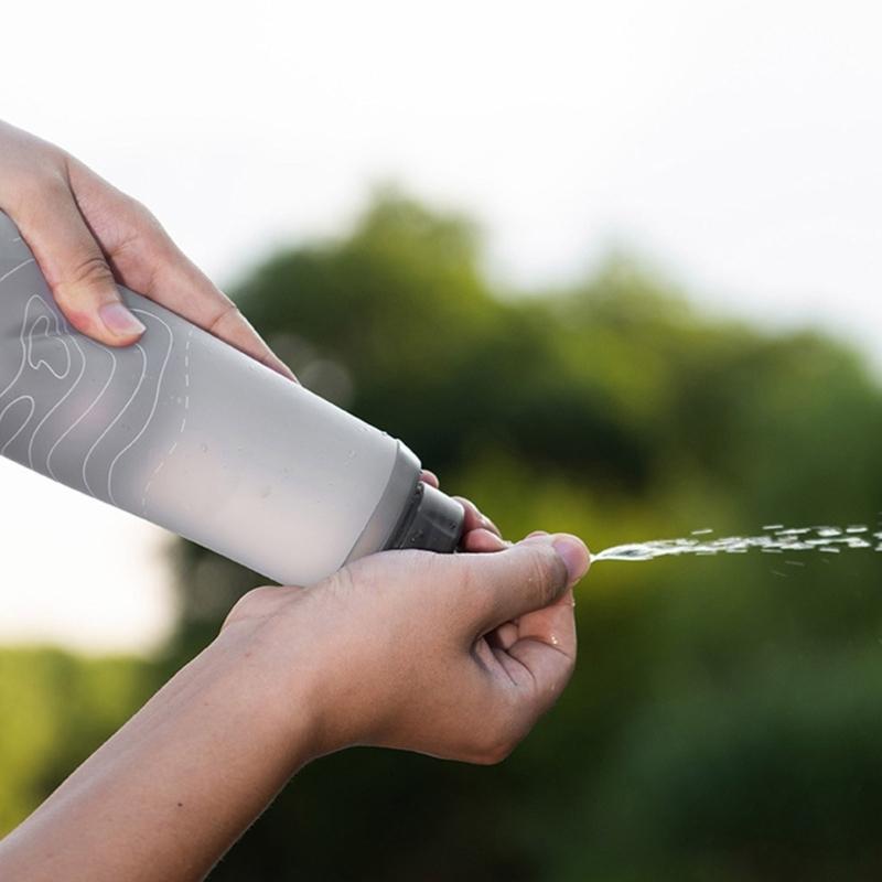 Soft Flask Water Bottles Running Hydrations Water Bottle Handheld Folding Hydrations Pack for Hiking Cycling Climbing