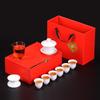 Jinge White Porcelain Kung Fu Tea Set
