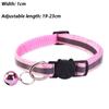 Pet Collar Reflective Safety Buckle Collar Bell Round Ear Cat Dog Collar Glowing Collar