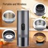 Portable Capsule Coffee Grinder & Espresso Machine with Wireless Heating