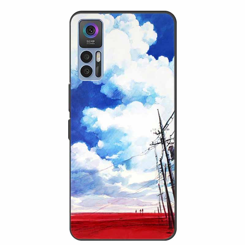 For TCL 30 Plus Case Luxury Soft Silicone Back Cover Phone Case for TCL 30 SE Coque TCL 30 5G for TCL 30+ Protector T676J Fundas