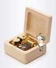Mini Wooden Music Box, 18 Note Wind Up Music Box with Gold-Plated Movement (Maple, Howl's Moving Castle)