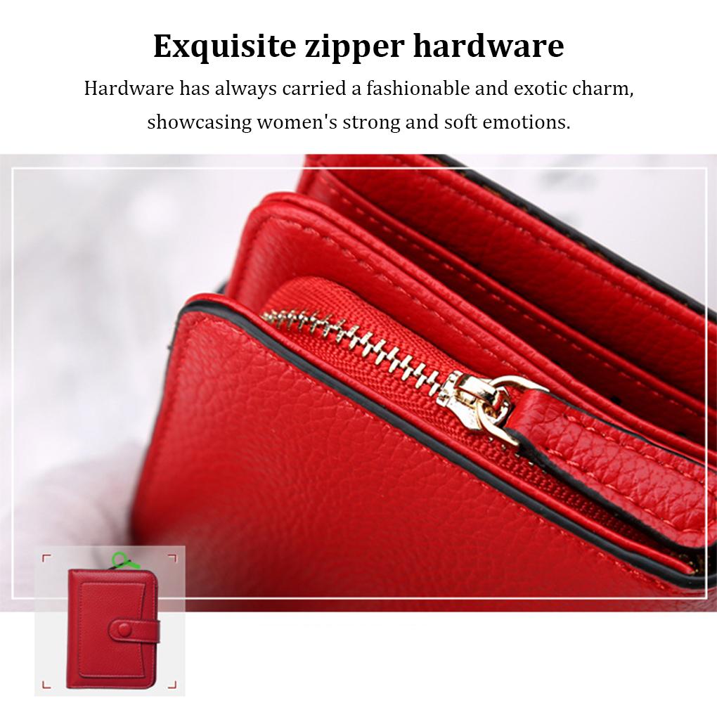 Foldable Leather Wallet Party Banquet Dating Portable Change Storage Purse Traveling Shopping Credit Card Holder Bag