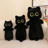 Cross-Border Big Eye Cat Long Pillow Plush Toy
