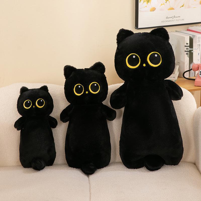 Cross-Border Big Eye Cat Long Pillow Plush Toy