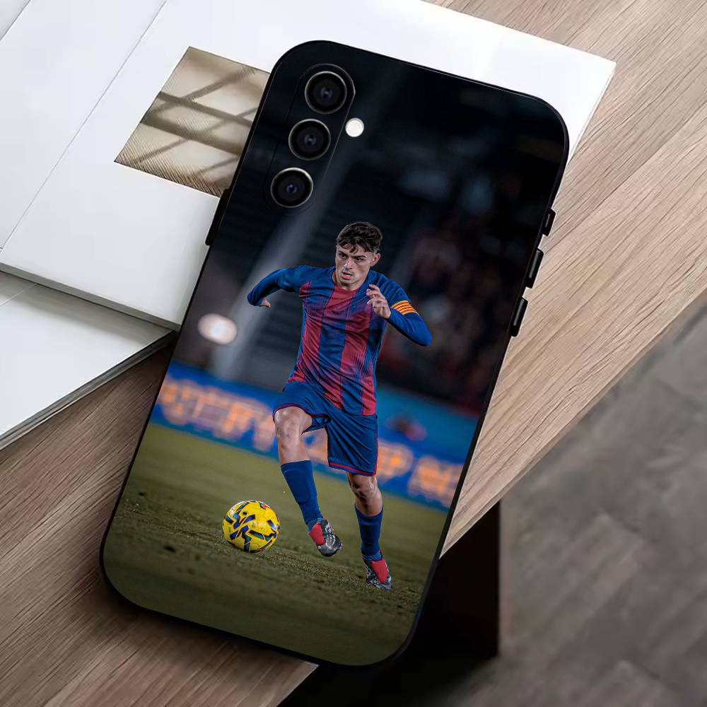 

Futbolista Pedri Phone Case Black Silicone Soft For Samsung Galaxy A73,A72,A71,A70,A53,A52,A51 Samsung a32 4g