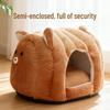 Plush Winter Bed for Small and Medium Pets - Cozy Sleeping Nest for Bichon and Teddy