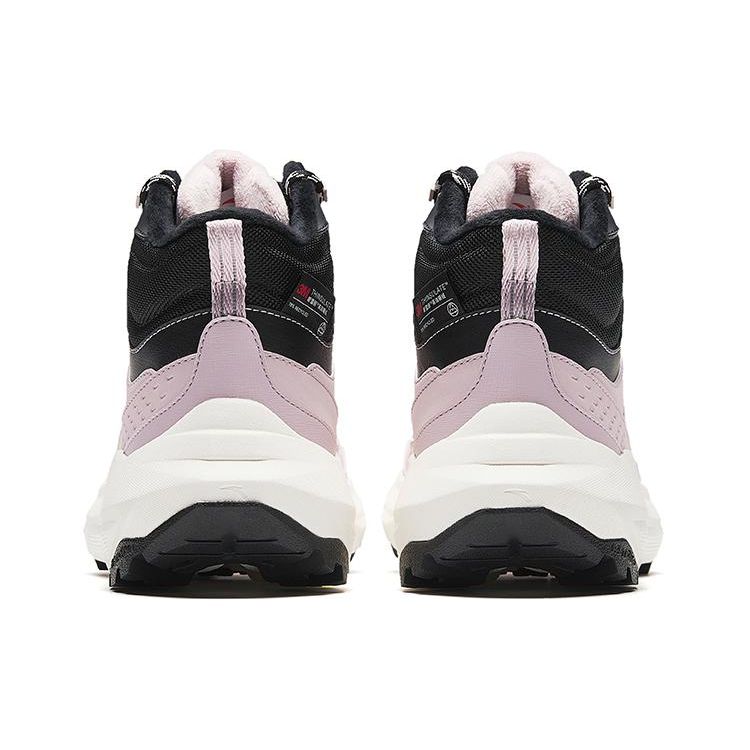 Anta Shock Absorbing Wear Resistant High Top Outdoor Functional Shoes Women Shoes Purple Black 122418982-5