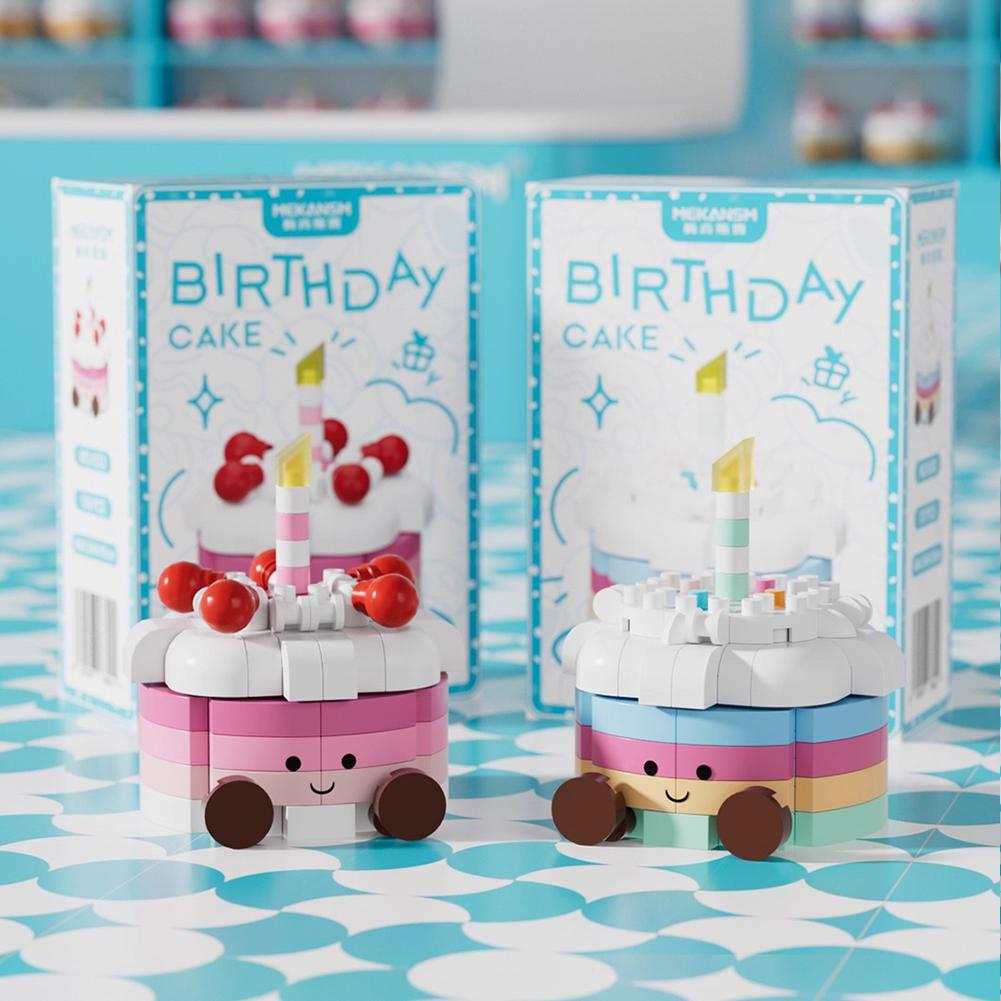 Kuchen Dekoration Ziegel Baukasten Mikro Bausteine Kinderspielzeug Erwachsenen Baustein Mini Spielzeug für Mädchen Geburtstagsgeschenk