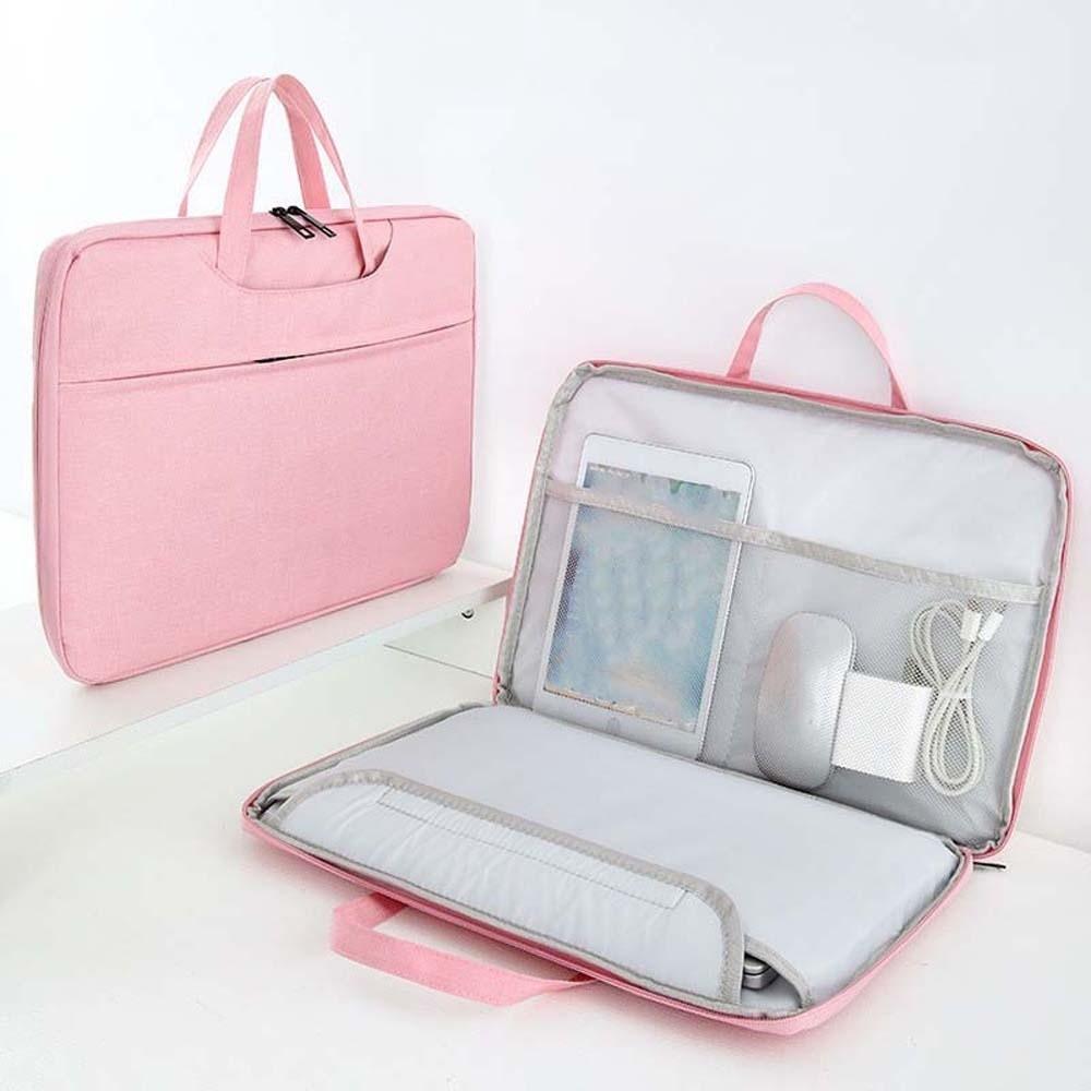 Oxford Cloth Laptop Handbag 13.3 Inch/15.6 Inch Large Capacity Computer Storage Bag Scratch Prevention Polyester