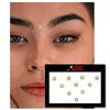 Comet Busters Handcrafted Round Pearl Bindis With Golden Border Binids (BINMOQ375)(3mm)