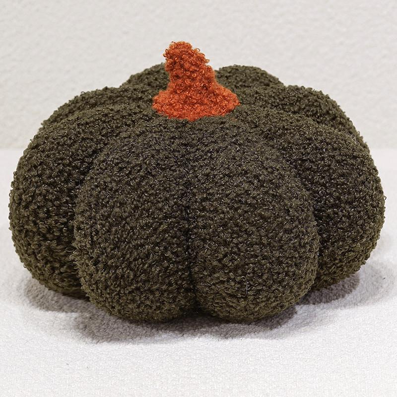 Coussin Peluche Citrouille Halloween Mignon Style Nordique - Ornement Décoratif pour Canapé de Salon